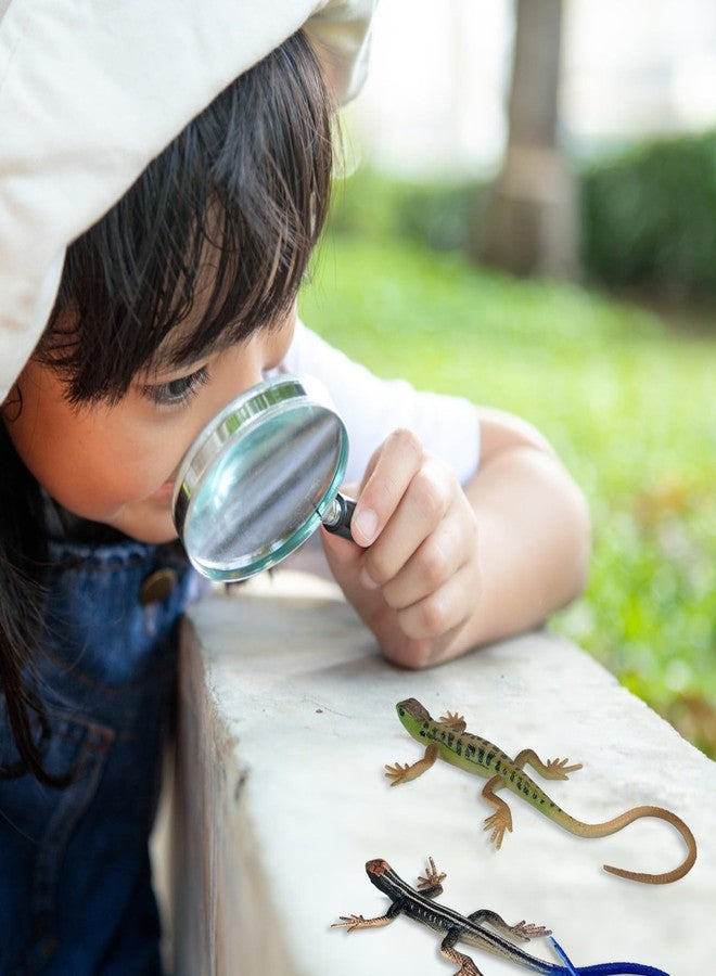 NAKIMO Plastic Lizard Toys Lizard Figurine Realistic Fake Lizards Artificial Model Reptile Toy for Cake Decoration Prank Props Educational Toys (Set - A) - Image 5